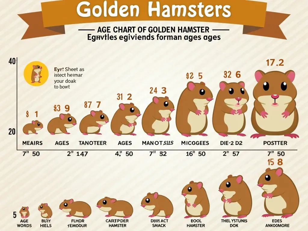 ゴールデンハムスター 年齢早見表